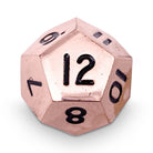 Single Alloy D12 in Copper Still by Norse Foundry-Zinc Alloy Dice-Norse Foundry-dice-dungeons and dragons-dnd-dungeons & dragons-metal dice-d12