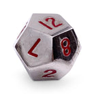 Single Alloy D12 in Lycanthrope Silver by Norse Foundry-Zinc Alloy Dice-Norse Foundry-dice-dungeons & dragons-dnd-dungeons & dragons-metal dice-d12