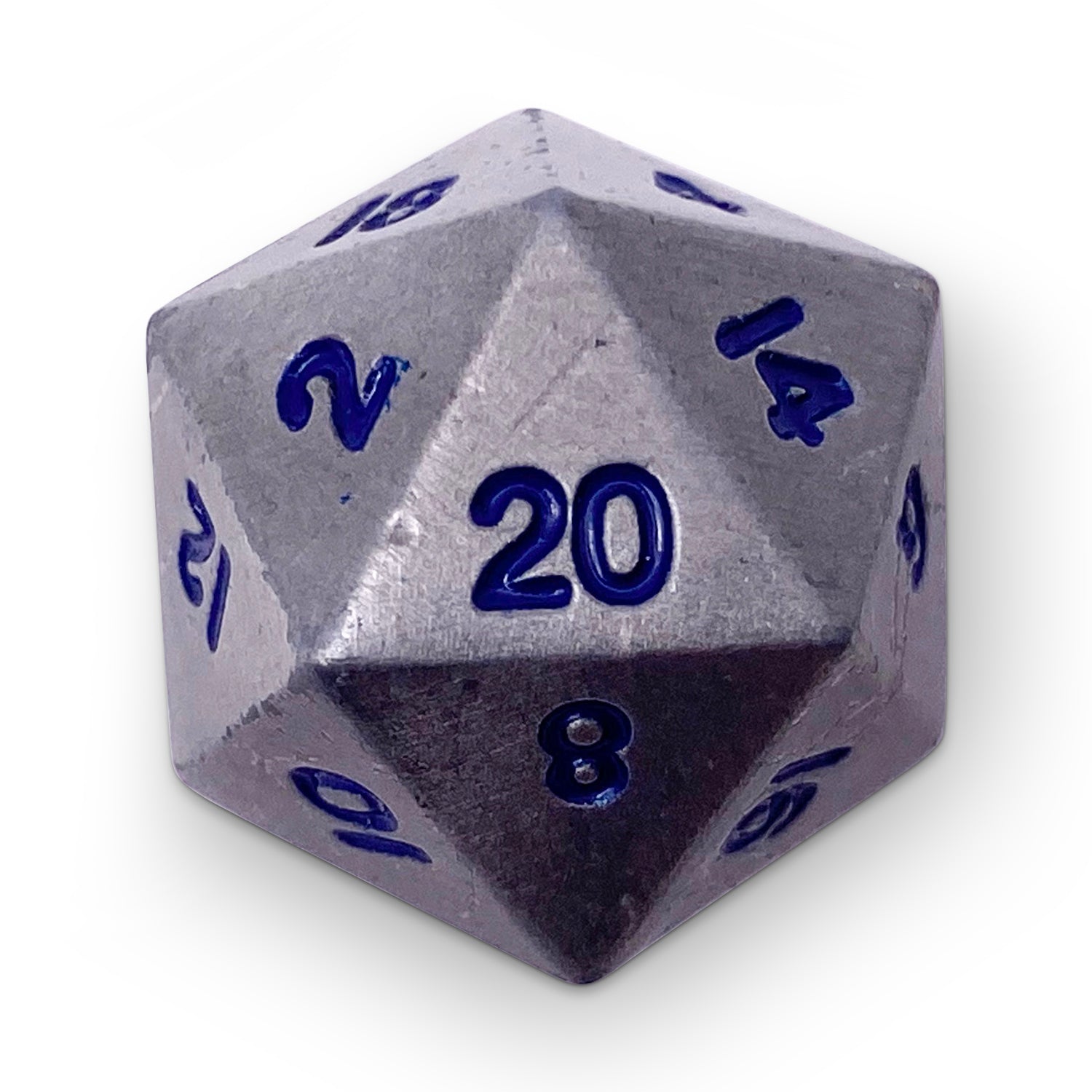 Single Alloy D20 in Atomic Metal by Norse Foundry-Metal - Zinc Alloy Dice-Norse Foundry-dice-dungeons & dragons-d&d-dungeons & dragons-metal dice-d20