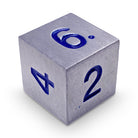 Single Alloy D6 in Atomic Metal by Norse Foundry-Metal - Zinc Alloy Dice-Norse Foundry-dice-dungeons & dragons-d&d-dungeons & dragons-metal dice-d6