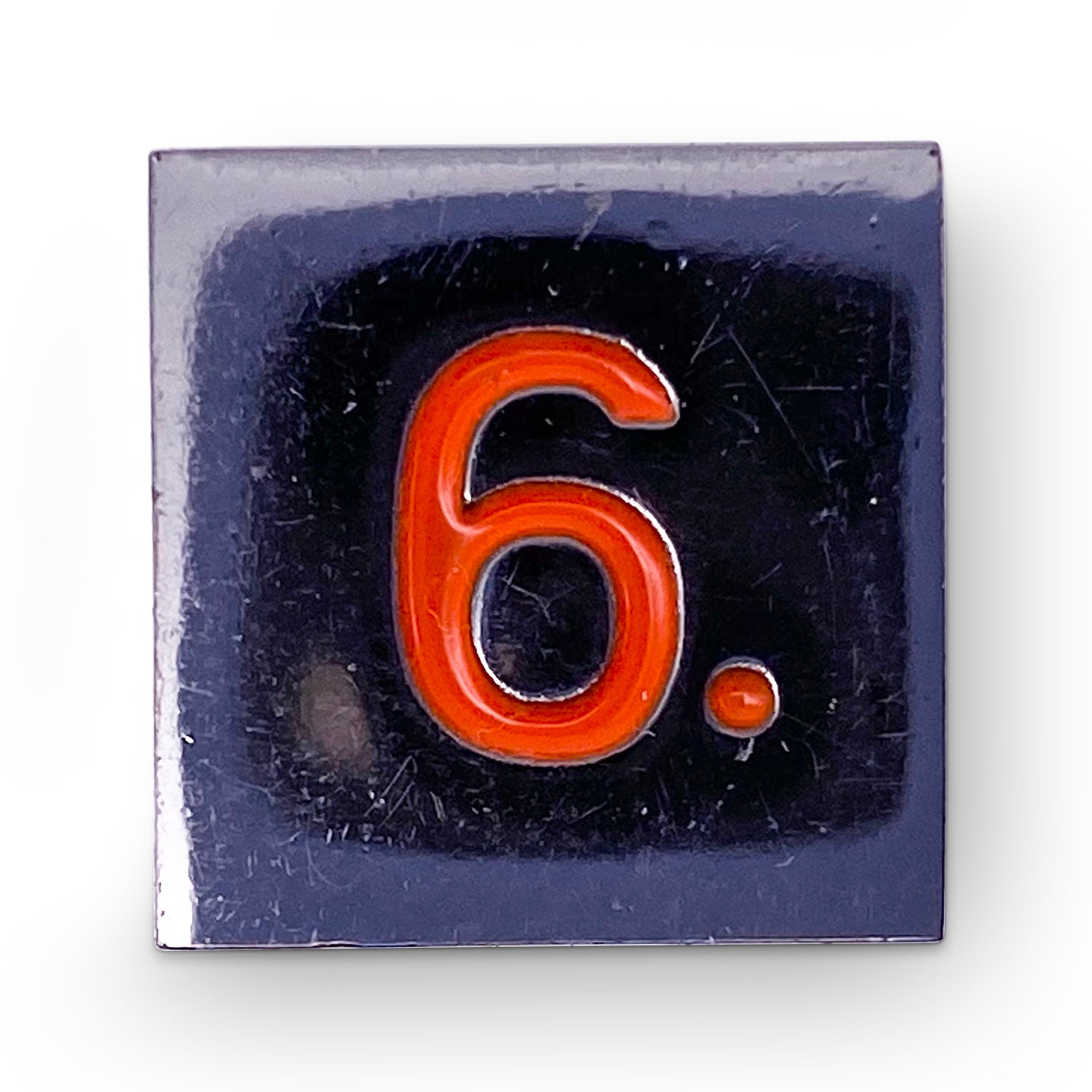 Single Alloy D6 in Black Lava by Norse Foundry-Zinc Alloy Dice-Norse Foundry-dice-dungeons and dragons-dnd-dungeons & dragons-metal dice-d6