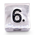 Single Alloy D6 in Chainmail by Norse Foundry-Zinc Alloy Dice-Norse Foundry-dice-dungeons & dragons-d&d-dungeons & dragons-metal dice-d6
