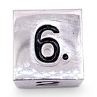 Single Alloy D6 in Chainmail by Norse Foundry-Zinc Alloy Dice-Norse Foundry-Norse Foundry-dungeons & dragons-d&d dice-rpg d6-metal d6-d&d-d6-perfect for tabletop rpgs