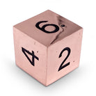 Single Alloy D6 in Copper Still by Norse Foundry-Zinc Alloy Dice-Norse Foundry-dice-dungeons and dragons-d&d-dungeons & dragons-metal dice-d6
