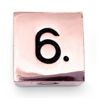 Single Alloy D6 in Copper Still by Norse Foundry-Zinc Alloy Dice-Norse Foundry-dice-dungeons and dragons-d&d-dungeons & dragons-metal dice-d6