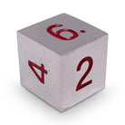 Single Alloy D6 in Lycanthrope Silver by Norse Foundry-Zinc Alloy Dice-Norse Foundry-dice-dungeons and dragons-dnd-dungeons & dragons-metal dice-d6