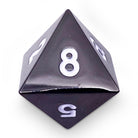 Single Alloy D8 in Drow Black by-Zinc Alloy Dice-Norse Foundry-dice-dungeons and dragons-d&d-dungeons & dragons-metal dice-d8