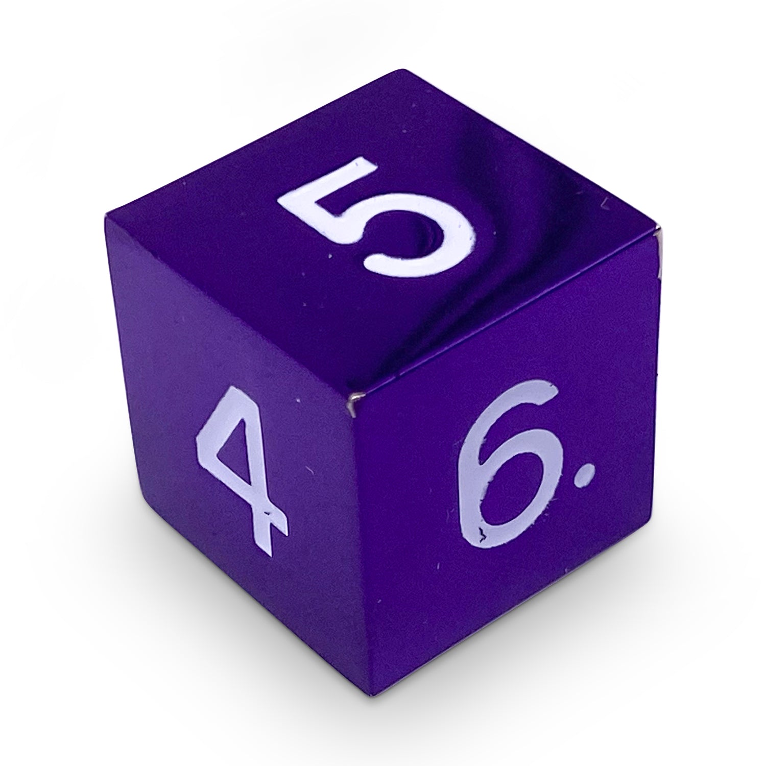 Single Alloy Dice - Bardic Purple D6-Dice-Norse Foundry-dice-dungeons and dragons-dnd-dungeons & dragons-metal dice-d6