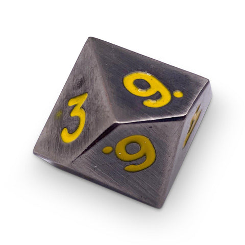 Single Alloy Metal D10 in Blacksmith's Anvil by Norse Foundry