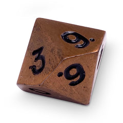 Single Alloy Metal D10 in Gnomish Copper by Norse Foundry