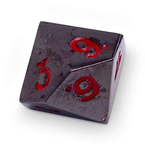 Single Alloy Metal D10 in Nightmare Black by Norse Foundry