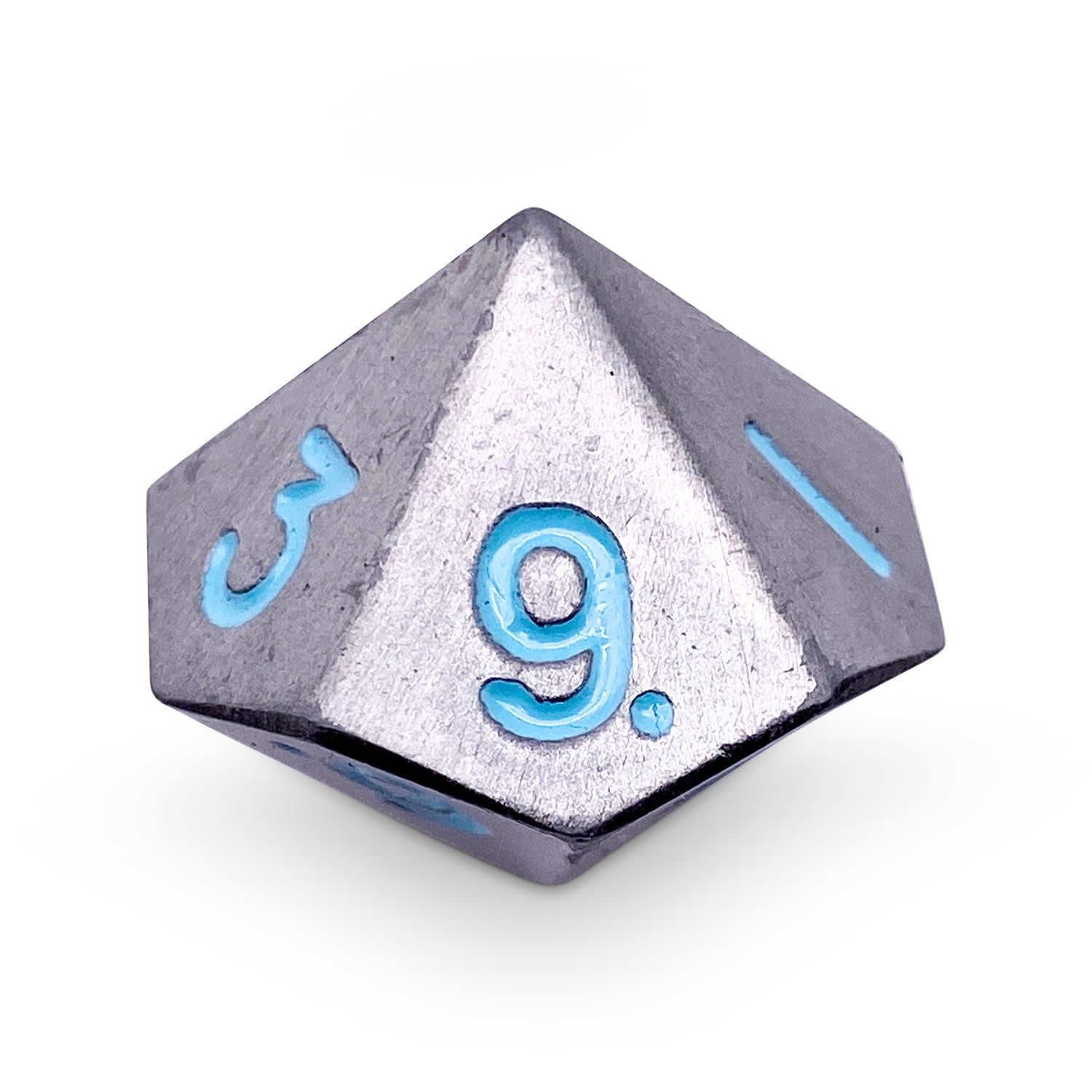Single Alloy Metal D10 in Spellbound by Norse Foundry-Metal - Zinc Alloy Dice-Norse Foundry-dice-dungeons & dragons-d&d-dungeons & dragons-metal dice-d10