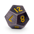 Single Alloy Metal D12 in Blacksmith's Anvil by Norse Foundry-Metal - Zinc Alloy Dice-Norse Foundry-dice-dungeons and dragons-d&d-dungeons & dragons-metal dice-d12