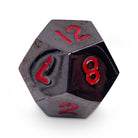 Single Alloy Metal D12 in Nightmare Black by Norse Foundry-Metal - Zinc Alloy Dice-Norse Foundry-dice-dungeons & dragons-d&d-dungeons & dragons-metal dice-d12