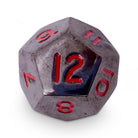 Single Alloy Metal D12 in Nightmare Black by Norse Foundry-Metal - Zinc Alloy Dice-Norse Foundry-dice-dungeons & dragons-dnd-dungeons & dragons-metal dice-d12