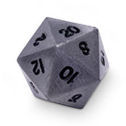 Single Alloy Metal D20 in Aged Mithiral by Norse Foundry-Metal - Zinc Alloy Dice-Norse Foundry-Norse Foundry-dungeons & dragons-d&d dice-rpg d20-metal d20-d&d-d20-perfect for tabletop rpgs