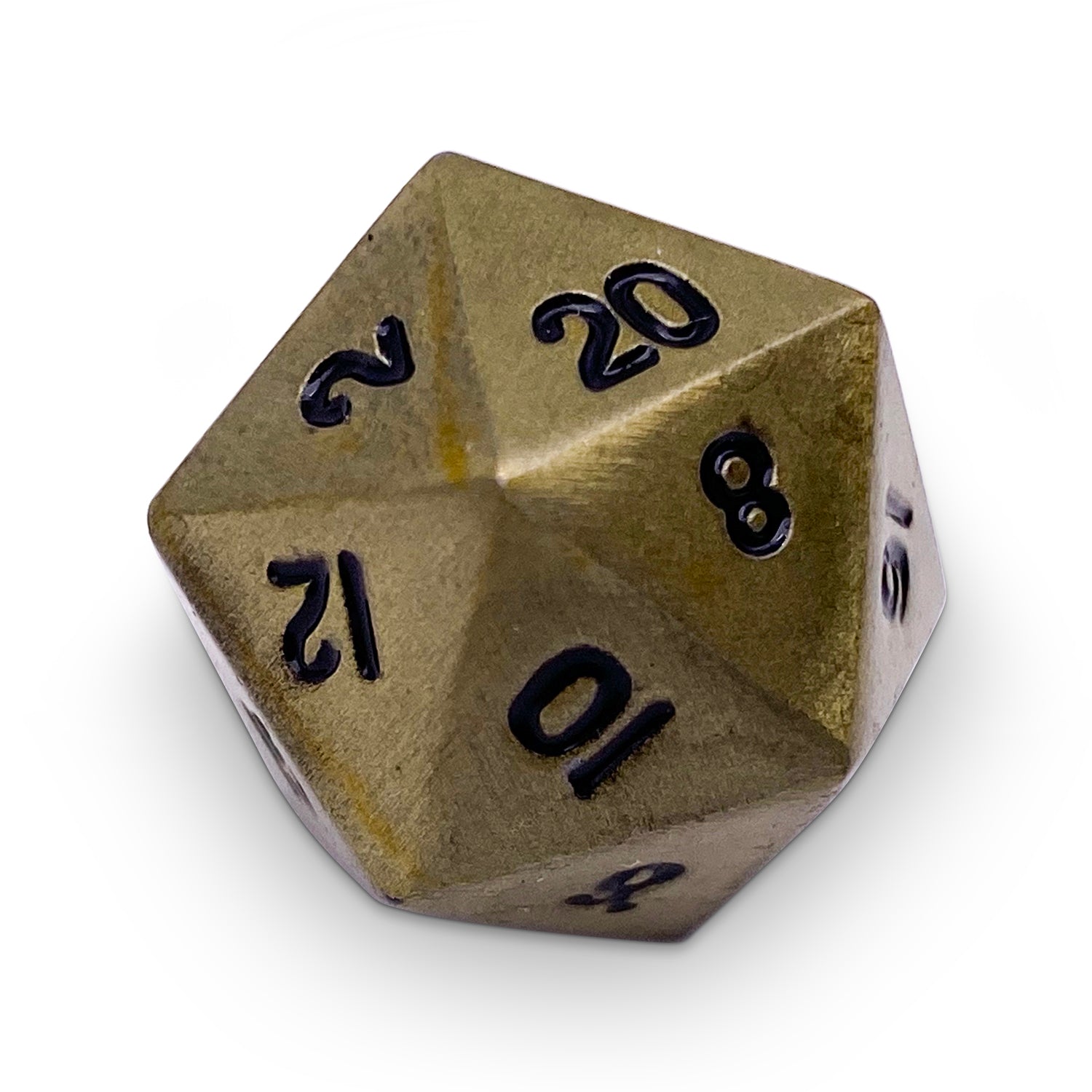 Single Alloy Metal D20 in Bronze Dragon Scale by Norse Foundry-Metal - Zinc Alloy Dice-Norse Foundry-dice-dungeons and dragons-dnd-dungeons & dragons-metal dice-d20