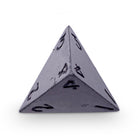 Single Alloy Metal D4 in Aged Mithiral by Norse Foundry-Metal - Zinc Alloy Dice-Norse Foundry-dice-dungeons and dragons-dnd-dungeons & dragons-metal dice-d4