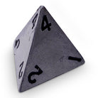 Single Alloy Metal D4 in Aged Mithiral by Norse Foundry-Metal - Zinc Alloy Dice-Norse Foundry-dice-dungeons and dragons-dnd-dungeons & dragons-metal dice-d4