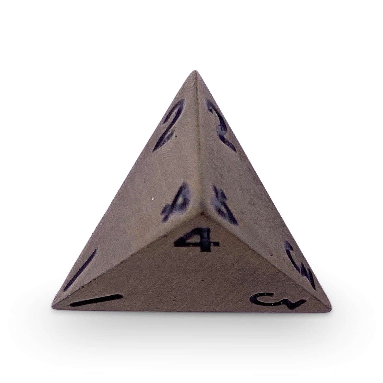 Single Alloy Metal D4 in Bronze Dragon Scale by-Metal - Zinc Alloy Dice-Norse Foundry-dice-dungeons and dragons-dnd-dungeons & dragons-metal dice-d4