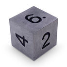 Single Alloy Metal D6 in Aged Mithiral by Norse Foundry-Metal - Zinc Alloy Dice-Norse Foundry-dice-dungeons and dragons-dnd-dungeons & dragons-metal dice-d6