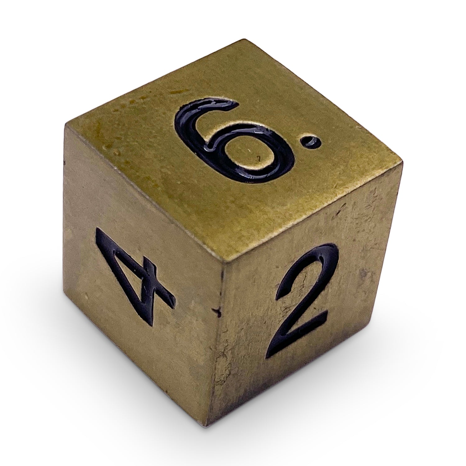 Single Alloy Metal D6 in Bronze Dragon Scale by Norse Foundry-Metal - Zinc Alloy Dice-Norse Foundry-dice-dungeons and dragons-dnd-dungeons & dragons-metal dice-d6