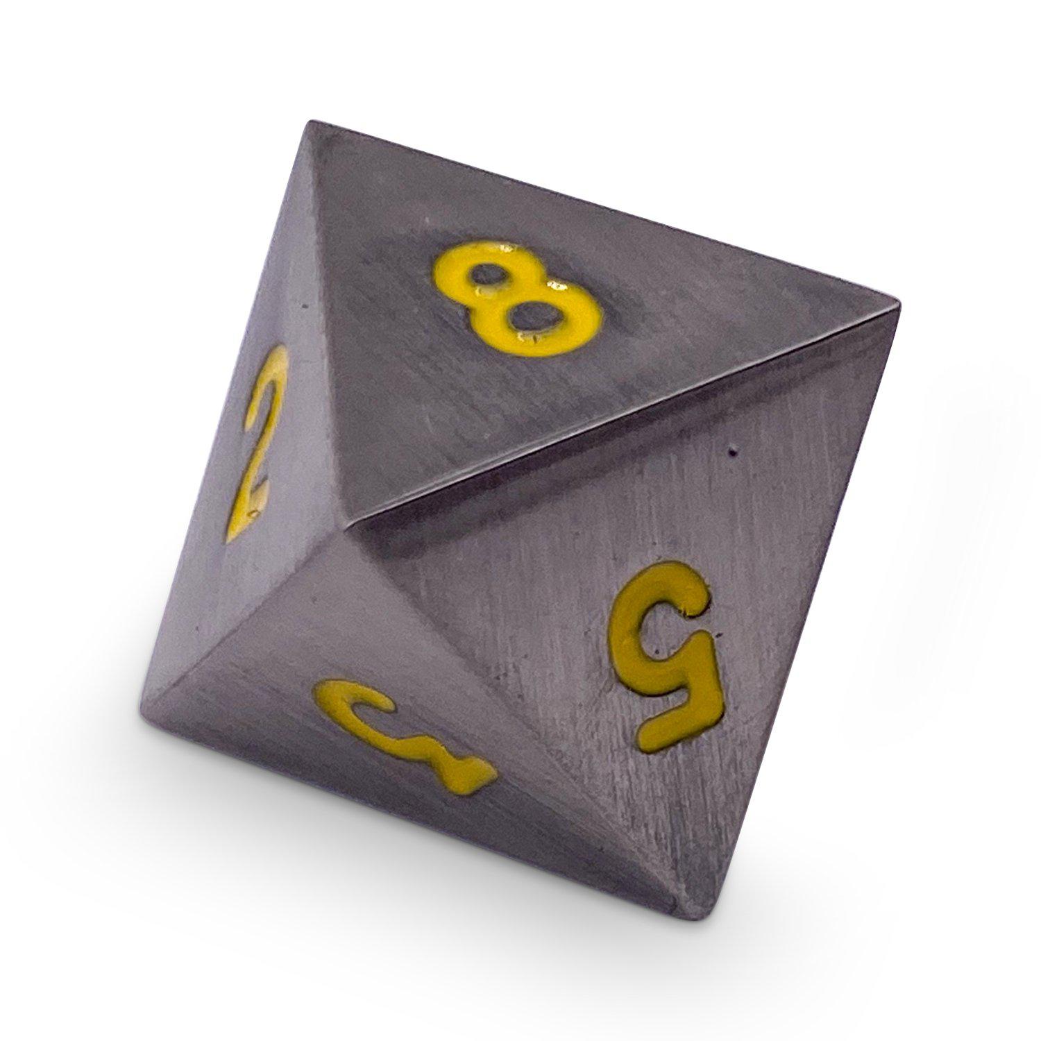 Single Alloy Metal D8 in Blacksmith's Anvil by-Metal - Zinc Alloy Dice-Norse Foundry-dice-dungeons & dragons-dnd-dungeons & dragons-metal dice-d8