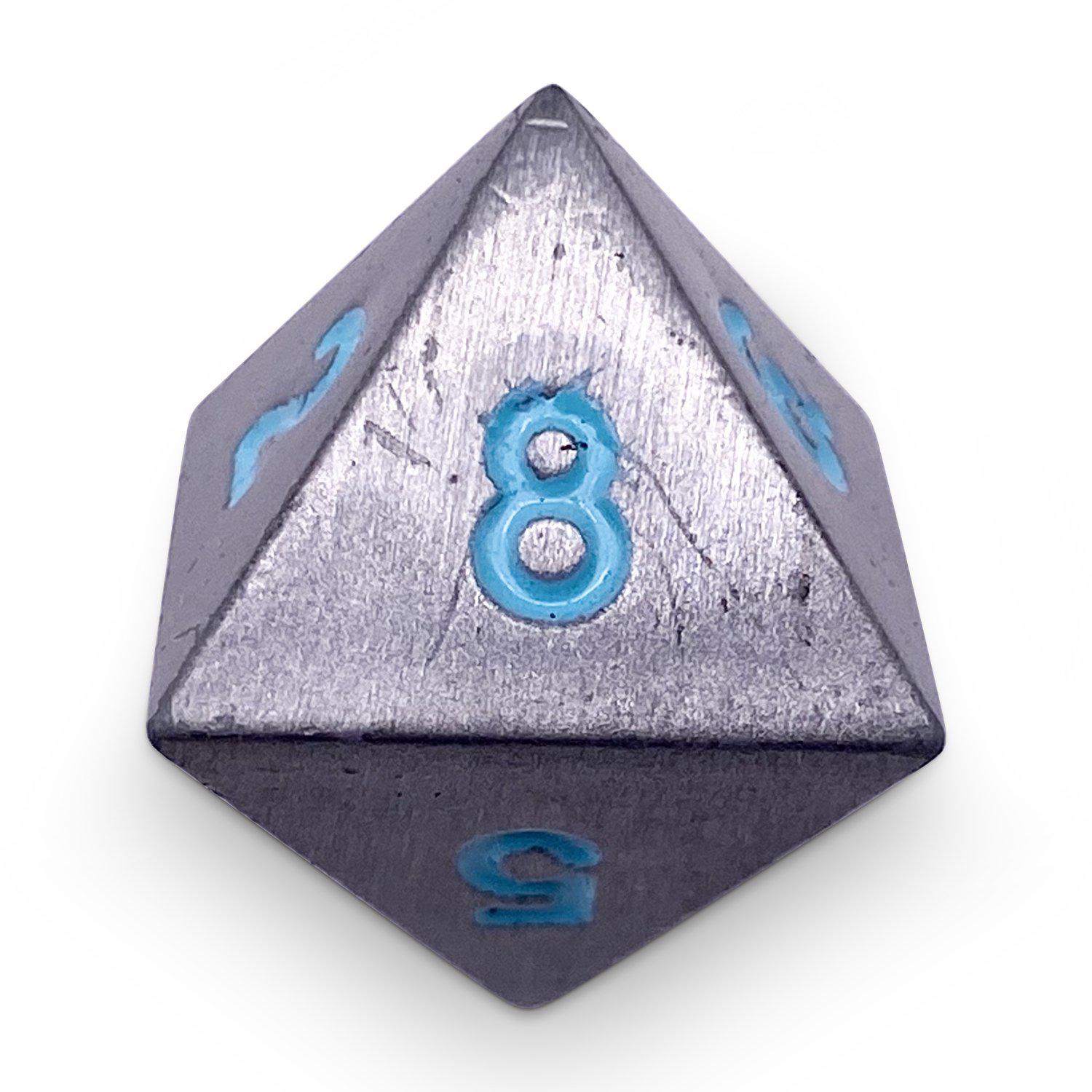 Single Alloy Metal D8 in Spellbound by Norse Foundry-Metal - Zinc Alloy Dice-Norse Foundry-dice-dungeons and dragons-dnd-dungeons & dragons-metal dice-d8