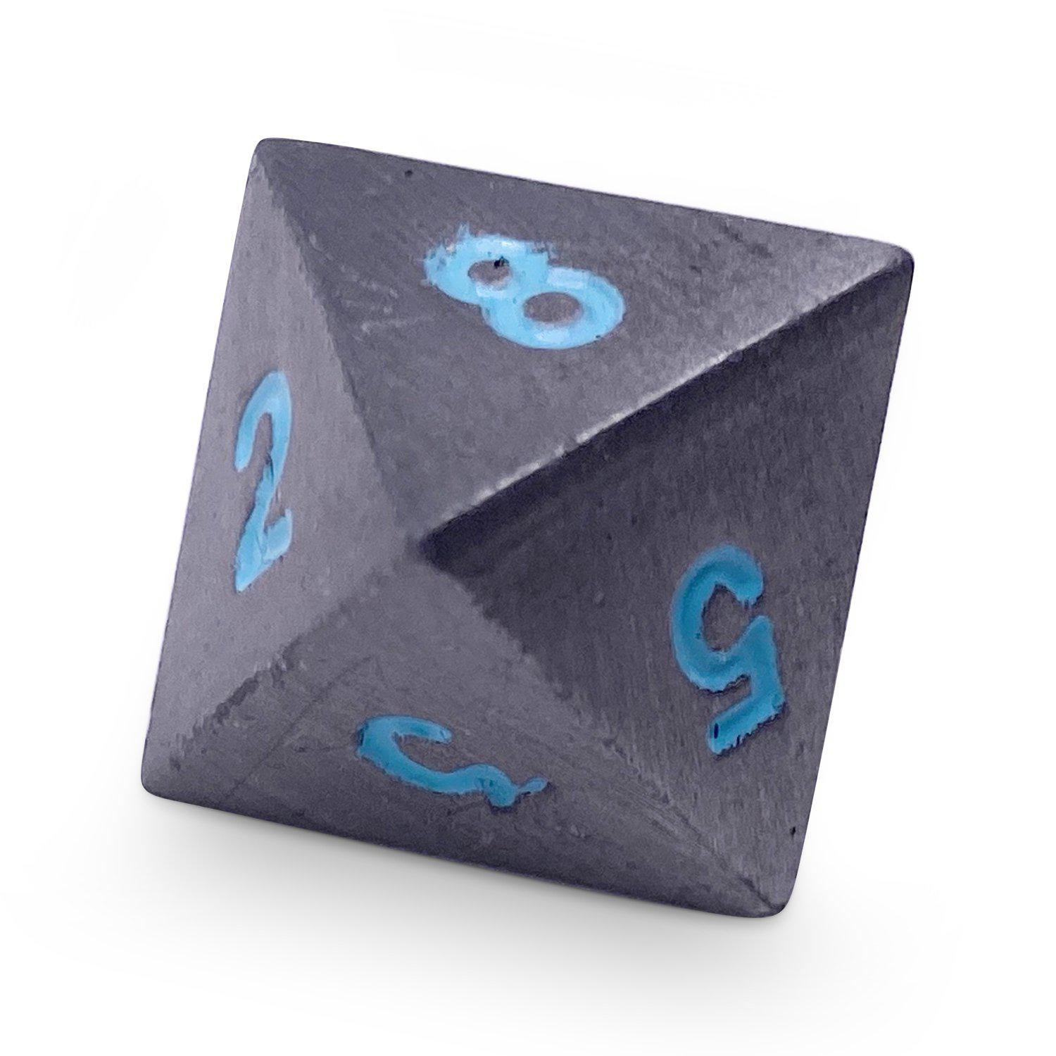 Single Alloy Metal D8 in Spellbound by Norse Foundry-Metal - Zinc Alloy Dice-Norse Foundry-dice-dungeons & dragons-d&d-dungeons & dragons-metal dice-d8