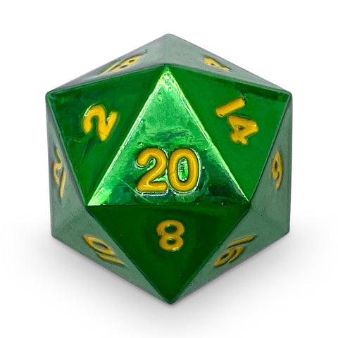 Single Alloy Metal Dice - Goblin Horde D20