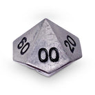 Single Alloy Metal Percentile D10 in Aged Mithiral by Norse Foundry-Metal - Zinc Alloy Dice-Norse Foundry-dice-dungeons and dragons-dnd-dungeons & dragons-metal dice-d%-percentile