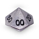 Single Alloy Metal Percentile D10 in Aged Mithiral by Norse Foundry-Metal - Zinc Alloy Dice-Norse Foundry-Norse Foundry-dungeons & dragons-d&d dice-rpg d%-metal d%-d&d-d%-percentile-perfect for tabletop rpgs