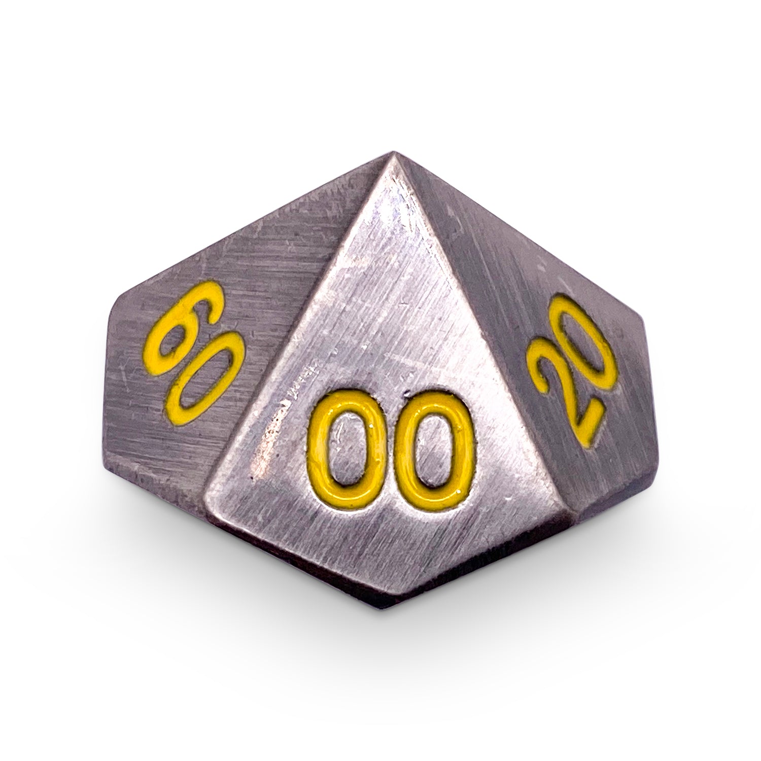 Single Alloy Metal Percentile D10 in Blacksmith's Anvil by Norse Foundry-Metal - Zinc Alloy Dice-Norse Foundry-dice-dungeons & dragons-d&d-dungeons & dragons-metal dice-d%-percentile