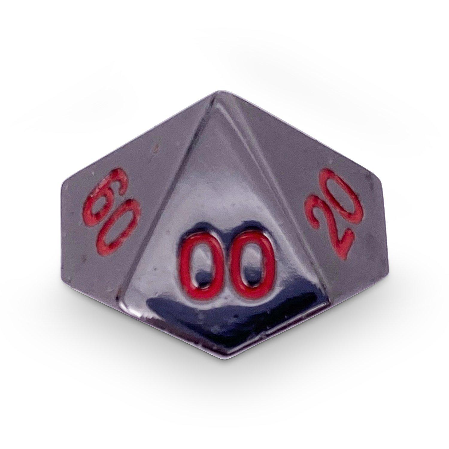Single Alloy Metal Percentile D10 in Nightmare Black by
