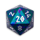 Single Wondrous Dice® D20 in Augury by-Aluminum Dice-Norse Foundry-Norse Foundry-aluminum dice-dungeons & dragons-d&d-rpg dice-aluminum d&d-lightweight-perfect for tabletop rpgs