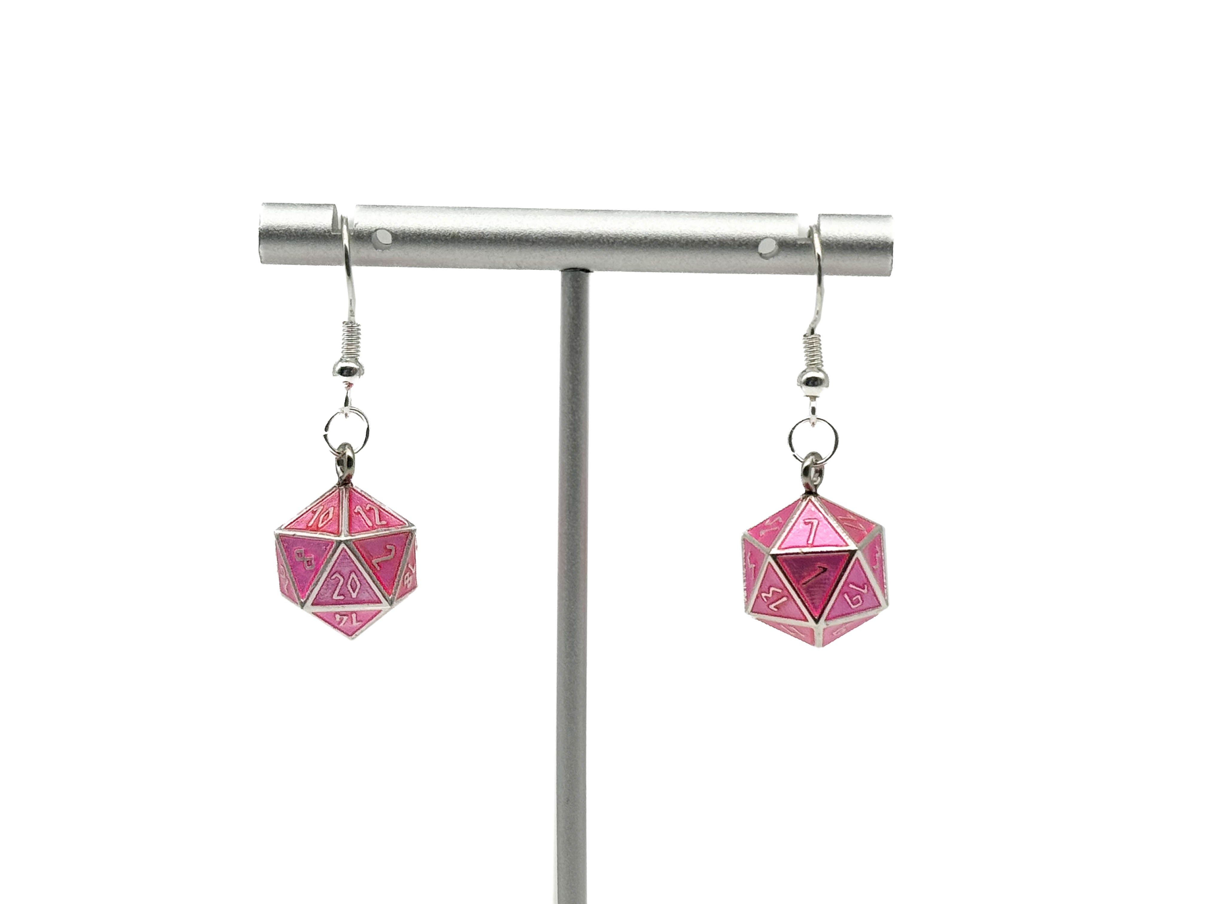 Siren Song - Ioun Stone D20 Dice Earrings by Norse Foundry-Earrings-Norse Foundry-dungeons and dragons-d&d-dungeons & dragons-earrings-dnd accessories-dice earrings- d20 earrings