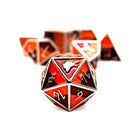 Skoll - Norse Themed Metal Dice Set-Zinc Alloy Dice-Norse Foundry-Dungeons and Dragons-D&D Dice-D20-Metal Dice Set-DND-DND Metal Dice Set-Perfect for Tabletop RPGs