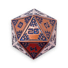 Solstice - Asteroid Boulder® 45MM Alloy Metal Dice-Metal - Zinc Alloy Dice-Norse Foundry-Dungeons and Dragons-D&D Dice-D20-Metal Dice Set-DnD-DnD Metal Dice Set-Perfect for Tabletop RPGs
