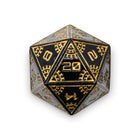Space Dice Meteor Runestones™ - 25mm D20 - Eclipse-Zinc Alloy Dice-Norse Foundry-Norse Foundry-dungeons & dragons-d&d dice-rpg dice-d20-metal dice-d&d-25mm-perfect for tabletop rpgs