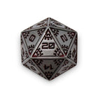 Space Dice Meteor Runestones™ - 25mm D20 - Meteor Shower-Zinc Alloy Dice-Norse Foundry-Norse Foundry-dungeons & dragons-d&d dice-rpg dice-d20-metal dice-d&d-25mm-perfect for tabletop rpgs