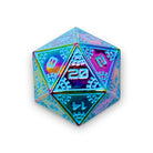 Space Dice Meteor Runestones™ - 25mm D20 - Stars of Auriga-Zinc Alloy Dice-Norse Foundry-Norse Foundry-dungeons & dragons-d&d dice-rpg dice-d20-metal dice-d&d-25mm-perfect for tabletop rpgs