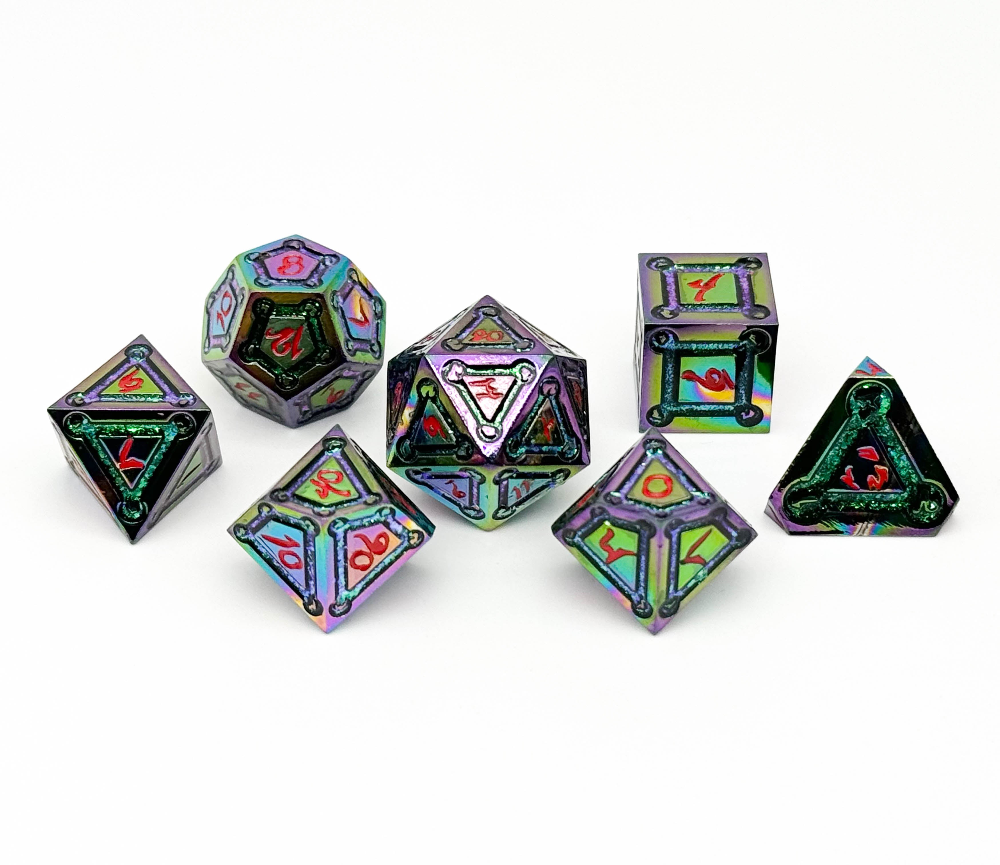 Spell Circle Mystery Dice Set-Mystery Deals-Norse Foundry-mystery dice-dungeons and dragons-d&d-dungeons & dragons-mystery deal-Perfect for Tabletop RPGs