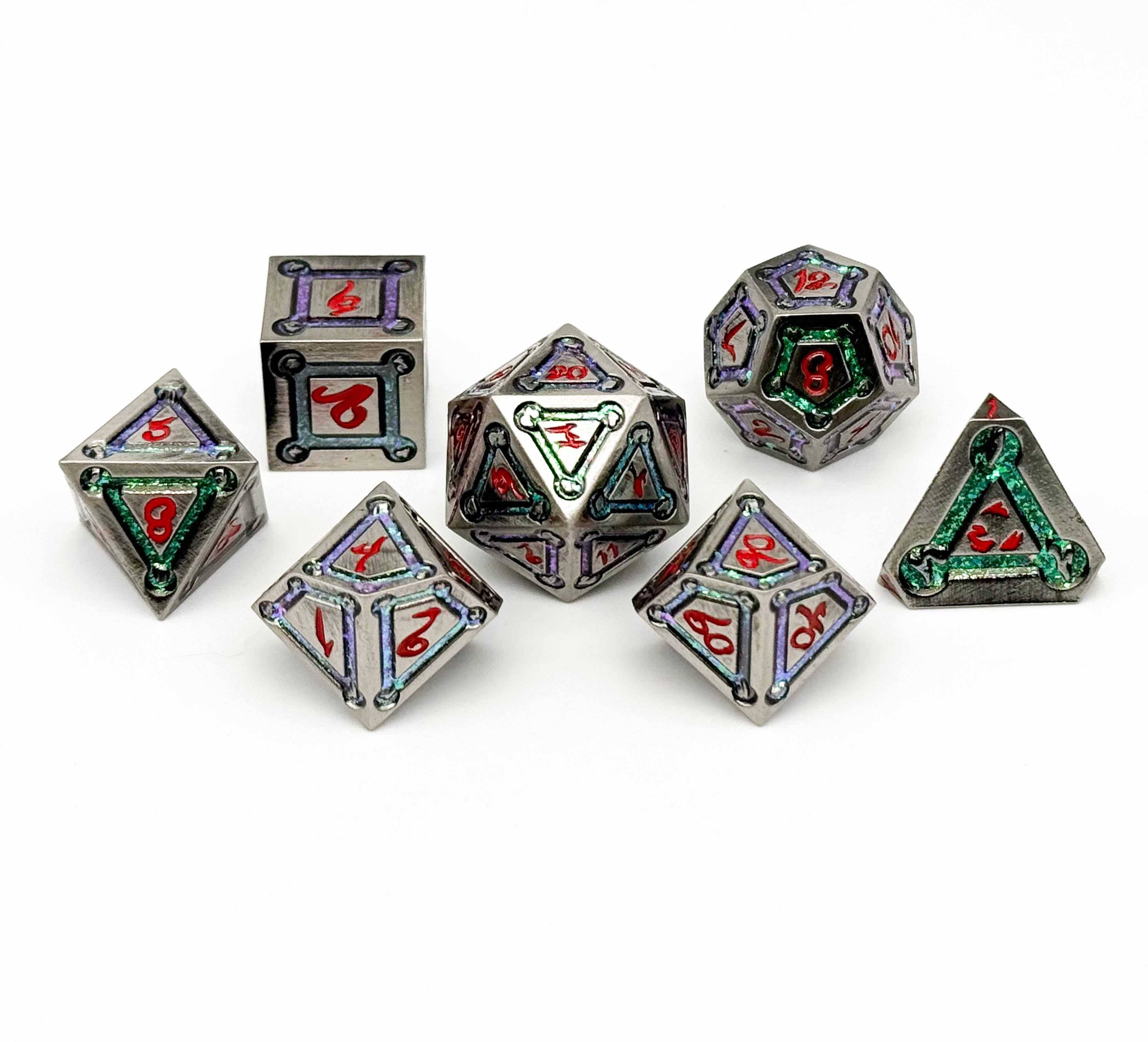 Spell Circle Mystery Dice Set-Mystery Deals-Norse Foundry-mystery dice-dungeons and dragons-d&d-dungeons & dragons-mystery deal-Perfect for Tabletop RPGs