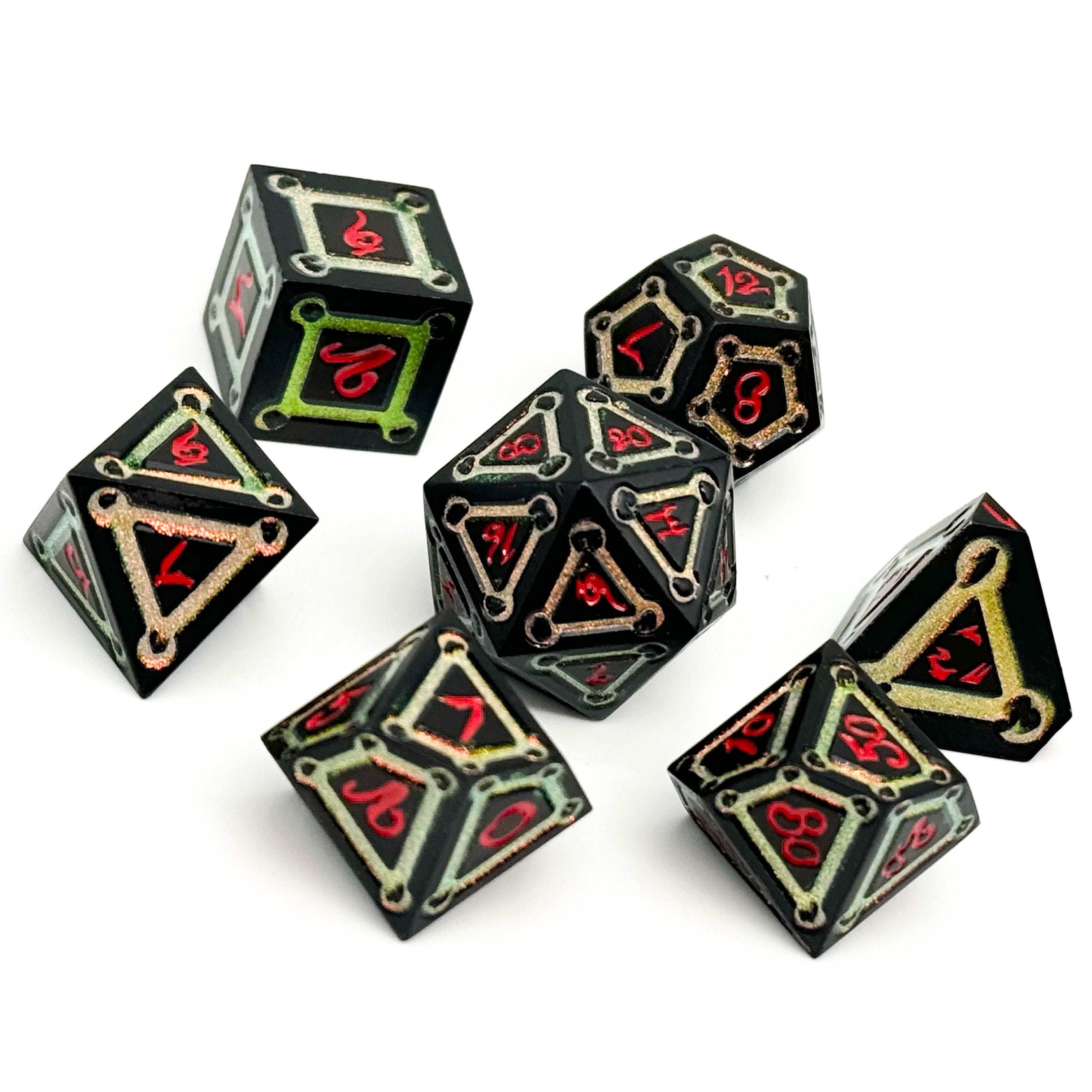 Spell Circle Mystery Dice Set-Mystery Deals-Norse Foundry-mystery dice-dungeons and dragons-d&d-dungeons & dragons-mystery deal-Perfect for Tabletop RPGs