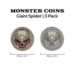 Monster Coins - Giant Spider - 3 Pack