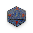 Stained Glass D20 Hex - Hard Enamel Adventure Pin Metal by Norse Foundry-Pins-Norse Foundry-D&D Enamel Pin-D&D Pin-Dungeons and Dragons Enamel Pin-DND Accessories
