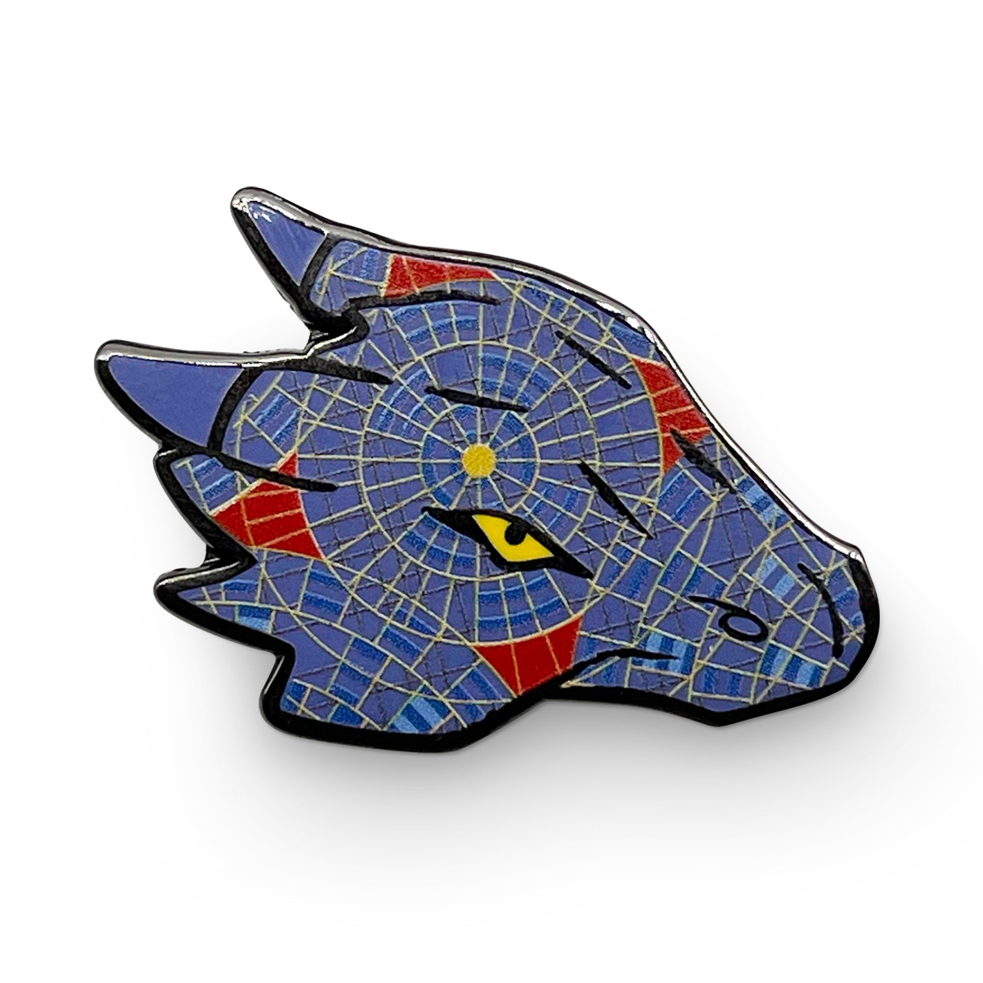Stained Glass Dragon - Hard Enamel Adventure Pin Metal by Norse Foundry-Pins-Norse Foundry-D&D Enamel Pin-D&D Pin-Dungeons and Dragons Enamel Pin-DND Accessories