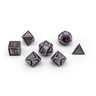 Stainless Steel - Nimbus™ 7 Piece RPG Set True Metal Dice-Metal Dice-Norse Foundry-Norse Foundry-dungeons & dragons-d&d dice set-rpg dice set-metal dice set-d&d-luxury dice-perfect for tabletop rpgs