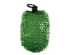 Stainless Steel Chainmail Dice Bag - Green by Norse Foundry