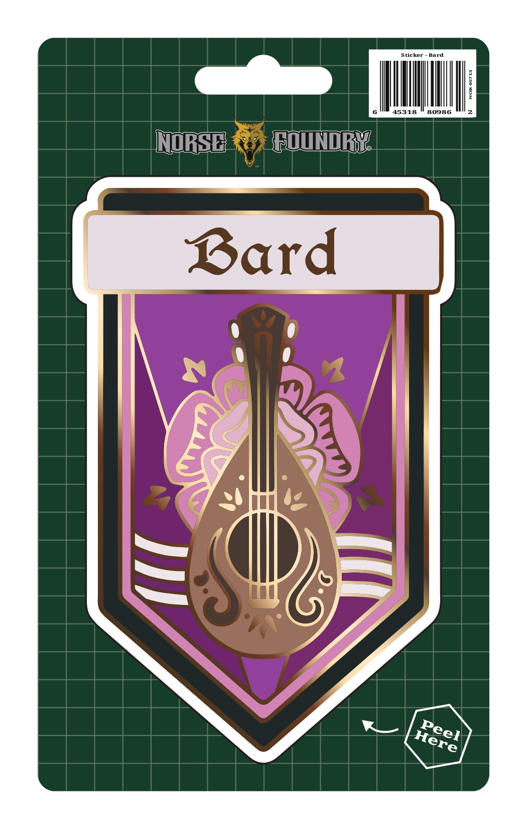 Sticker - Bard-Stickers-Norse Foundry-d&d-dungeons & dragons-accessories-d&d stickers-class sticker-sticker collections
